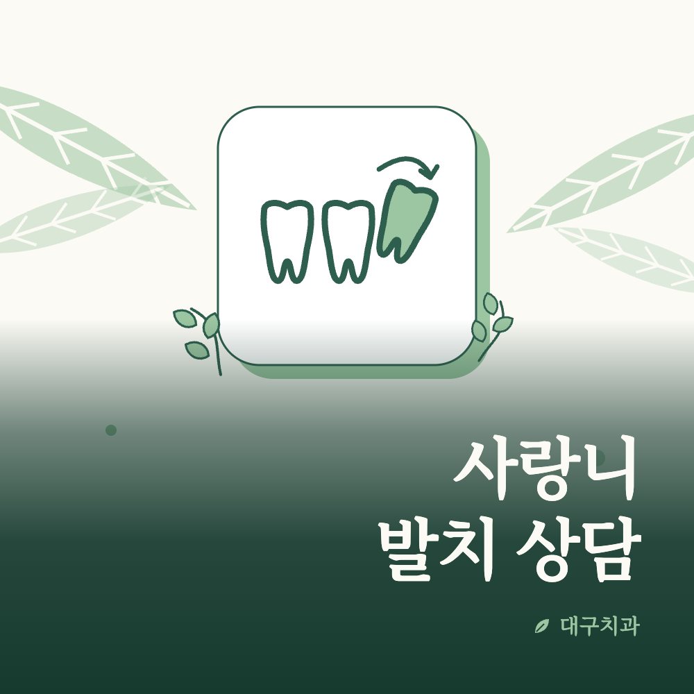 사랑니 발치 상담